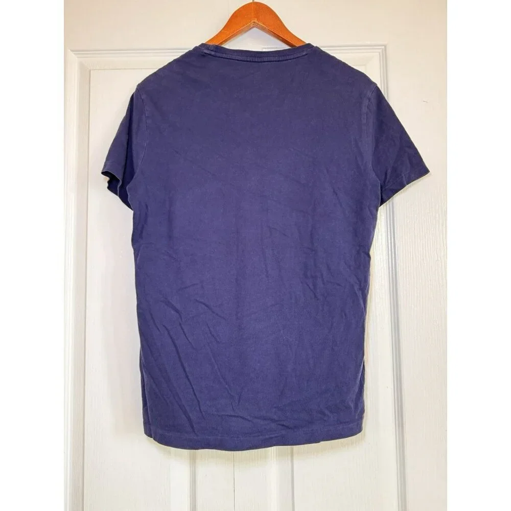 Polo Ralph Lauren Mens Navy Custom Fit T-Shirt Small Red Pony Logo Tee